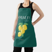 Tablier Côte d'Amalfi, Italie, Art Voyage, Rétro, Vert (Insitu)