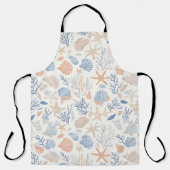 Tablier Côtière rustique - Coquillages, Starfish, Reef (34 (Recto)