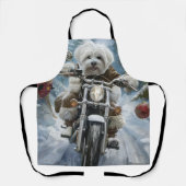 Tablier Coton De Tulear Chien équitation Moto Noël (Recto)