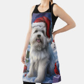 Tablier Coton De Tulear Winter Wonderland Christmas Joy (Insitu)