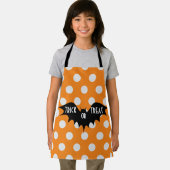 Tablier Couche d'Halloween ou traiter les pois orange (Insitu)