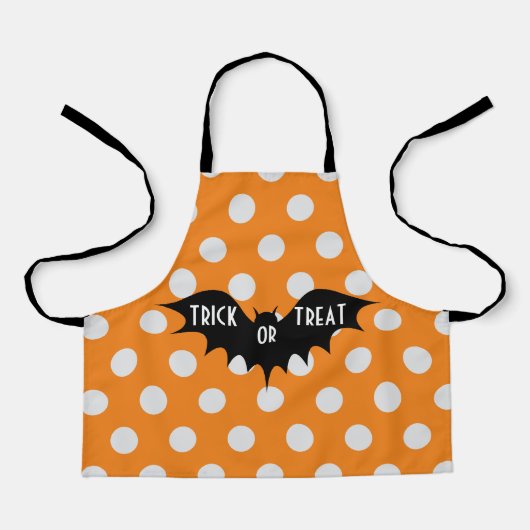 Tablier Couche d'Halloween ou traiter les pois orange (Recto)