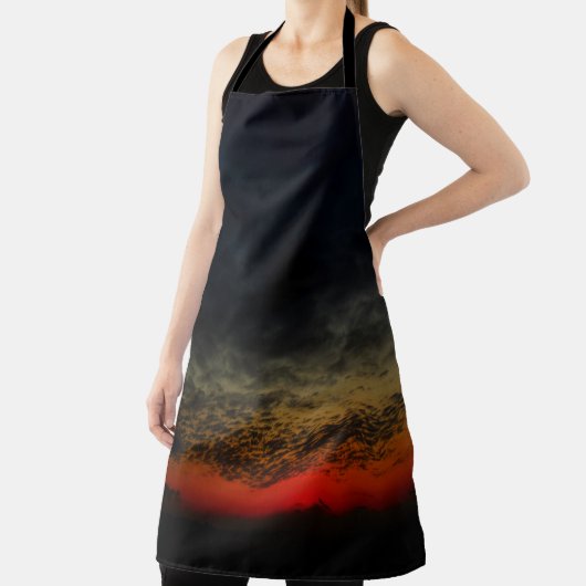 Tablier Coucher de soleil avant la tempête (Insitu)