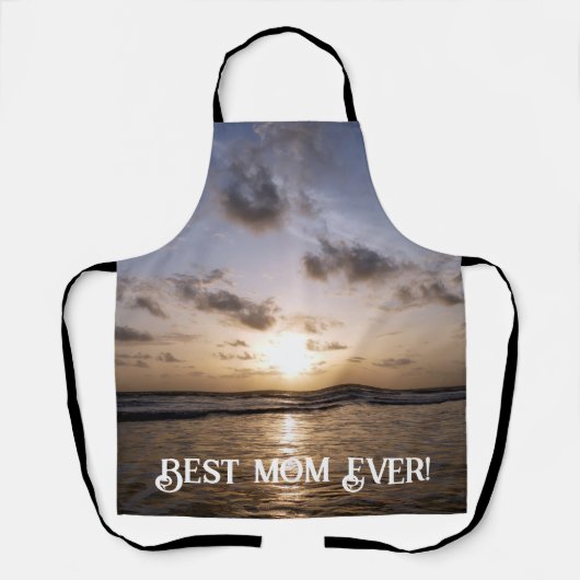 Tablier Coucher de soleil sur la mer arabe (Recto)