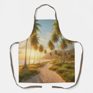 Tablier coucher de soleil sur la plage des Caraïbes/tropic