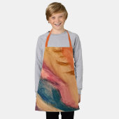 Tablier Coucher de soleil sur l'aquarelle d'Adrianna (Porté)