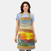 Tablier Coucher de soleil sur le toit 2295 (Porté)