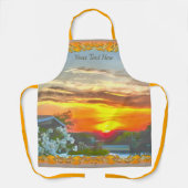 Tablier Coucher de soleil sur le toit 2295 (Recto)