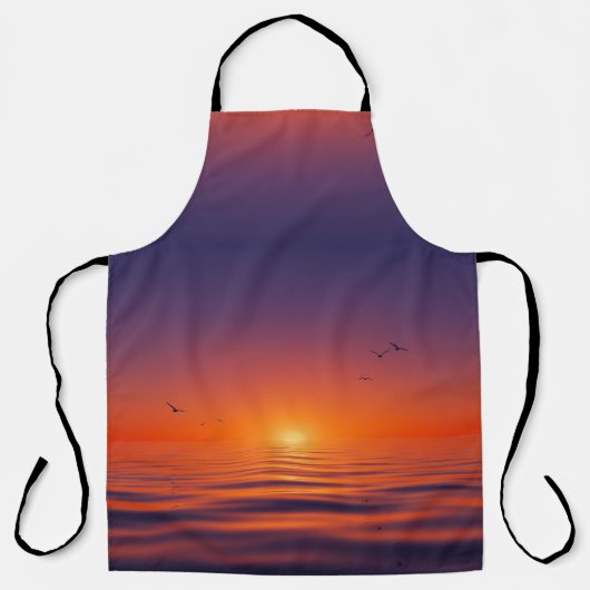 Tablier Coucher de Soleil sur l'Horizon (Recto)