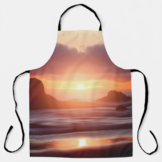Tablier Coucher de Soleil sur l'Océan (Recto)