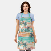 Tablier Coucher de soleil sur une plage tropicale (Porté)