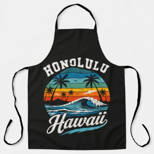Tablier Coucher de soleil surf Honolulu Hawaï