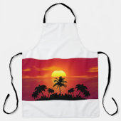 Tablier Coucher de soleil tropical (Recto)