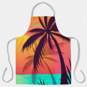 Tablier Coucher de soleil tropical (Recto)