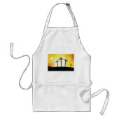 Tablier Coucher du soleil Croix religieuse (Devant)