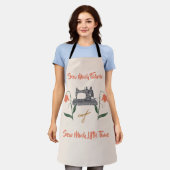 Tablier Coudre Enthousiaste-Coudre Beaucoup De Tissu, Peu  (Porté)