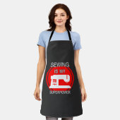 Tablier Coudre est ma citation de superpuissance (Porté)