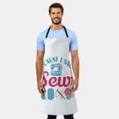 Tablier Coudre Lover Parce Que J'Ai Dit Coudre (Porté)