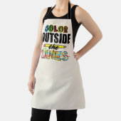 Tablier Couleur À L'Extérieur Des Lignes Adulte Apron (Insitu)