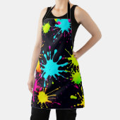 Tablier Couleur artistique éclatée avec peinture à goutte (Insitu)