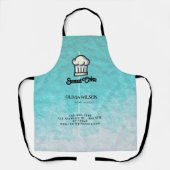 Tablier Couleur de l'eau Couleur rose unique logo (Recto)