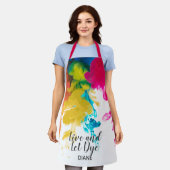 Tablier Couleur de teinture en direct et laissez-passer - (Porté)