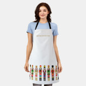 TABLIER COULEUR D'EAU NOËL NUTCRACKERS (Porté)