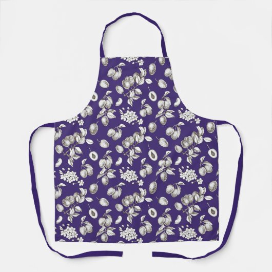 Tablier Couleur et fleurs de la prune (Recto)