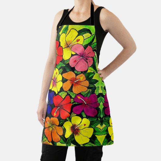 Tablier couleur Hibiscus (Insitu)