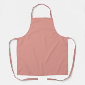 Tablier Couleur rose flamant pastel simple (Recto)