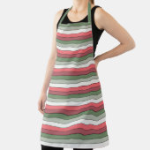 Tablier Couleur Rouge Blanc Vert Noël Sur Papier Texté (Insitu)