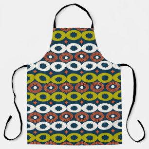 Tablier Couleur sans couture motif aux formes ovales en Af