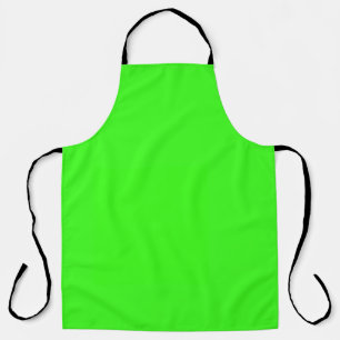 Tablier Couleur solide verte néon