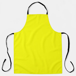 Tablier Couleur uni jaune néon