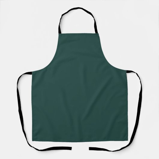 Tablier Couleur uni vert émeraude foncé (Recto)