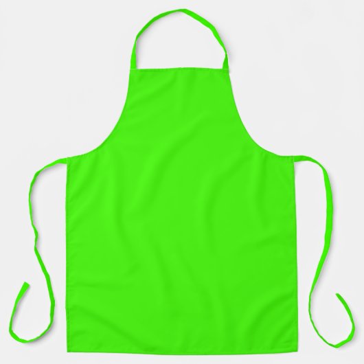 Tablier Couleur unie néon vert Arlequin (Recto)