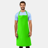 Tablier Couleur unie néon vert Arlequin (Porté)