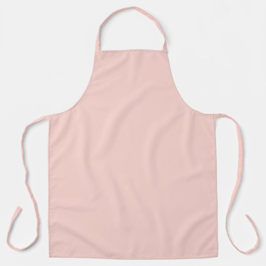 Tablier Couleur unie rose pâle blush (Recto)