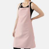 Tablier Couleur unie rose pâle blush (Insitu)