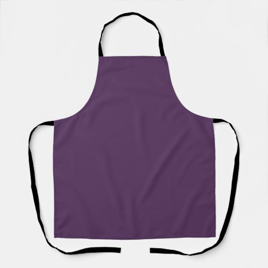Tablier Couleur violet foncé solide moderne (Recto)