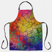 Tablier Couleurs arc-en-ciel Web abstrait (Recto)