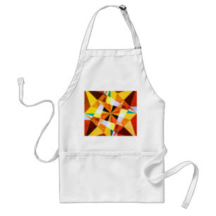 Tablier Couleurs Chaudes Formes Géométriques Angulaires Fr