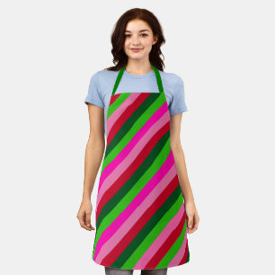 Tablier Couleurs contemporaines rayures de Noël