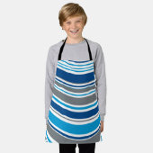 Tablier Couleurs de style rétro Vagues (Porté)