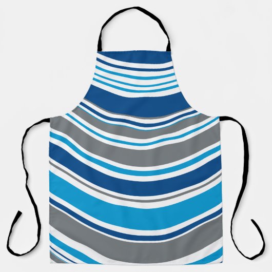 Tablier Couleurs de style rétro Vagues (Recto)