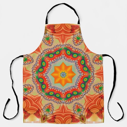 Tablier Couleurs d'énergie vibrantes : design mandala. (Recto)