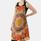 Tablier Couleurs d'énergie vibrantes : design mandala. (Insitu)