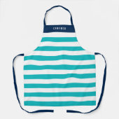 Tablier Couleurs modifiables avec bandes blanches Ajouter  (Recto)