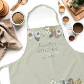 Tablier Country Floral Tournesol Nom de la femme Apron