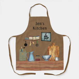 Tablier Country Rustic Farmhouse Cuisine personnalisée